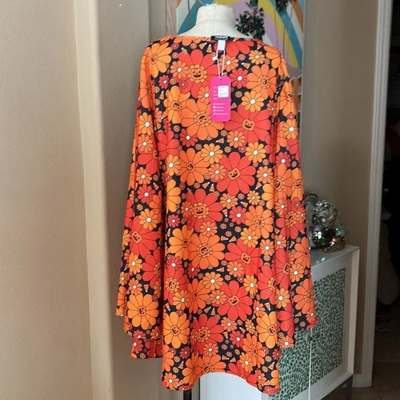 Retro & Vintage SMAK Parlour Pumpkin Mod Style Dress NWT - Picture 4 of 7